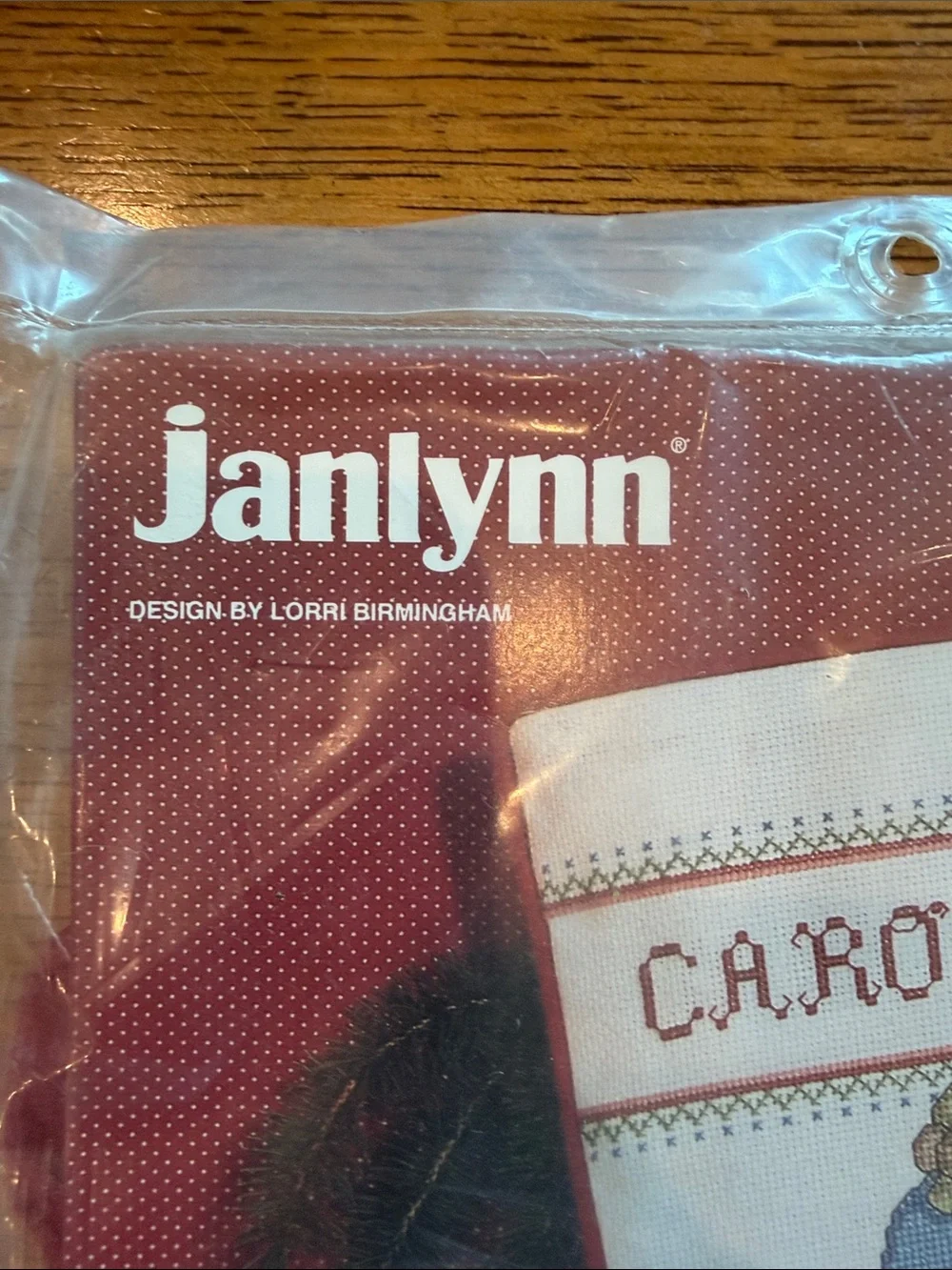 NWT Janlynn White Teddy Bear Christmas Stocking Cross Stitch Kit unopened pkg